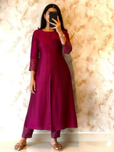 A-Line hand work kurti
