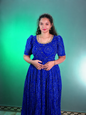 Bandini printed customised boutique long frocks with maggam work