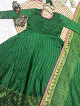 Traditional style silk Anakarli set