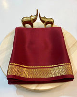Mysore silk saree gap boarder
