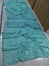 Handwork georgette saree