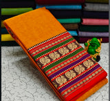Narayanapeta Handloom cotton peacock Boarder saree