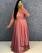 Space silk umbrella dress set