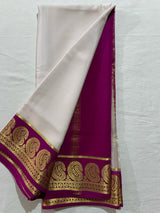 Mysore silk contrast budget friendly saree
