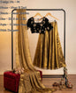 Black & Gold Fully stitched lehanga set