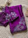 Exclusive space silk party wear saree