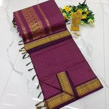 Kalyani pattu cotton checks saree