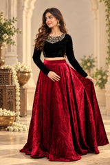 Velvet stunning lehanga set