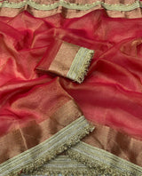 Banarasi Premium glass Tissue Silk saree