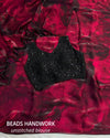 Victorian rose pattern saree