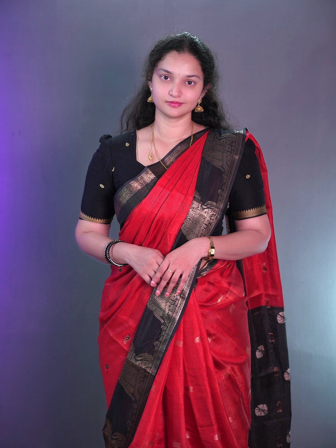 Tissue handmirrors traditional saree