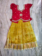 Customised maggam pattu parikini for kids