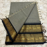 Chettinadu Pure Cotton kanchi zari Saree