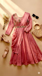 Anarkali pre stitched indo western outfit