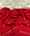 Jute viscose dual shade saree