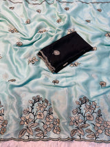 Rangoli silk heavy work saree