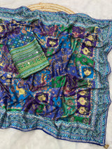 Premium Laya celeb inspired ajrak saree