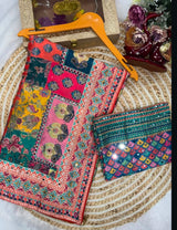 Premium Laya celeb inspired ajrak saree