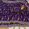 Space silk gold beads work saree