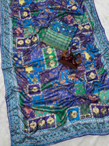 Premium Laya celeb inspired ajrak saree