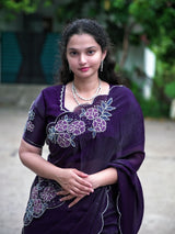 Exclusive space silk party wear saree