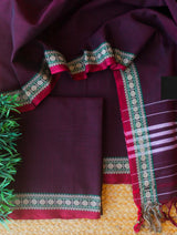 Narayanpeta Handloom Rudraksha boarder Dress material