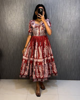 Muslin kalamkari frocks