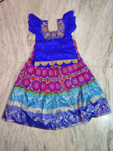 Customised maggam pattu parikini for kids