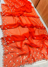 Handwork georgette saree