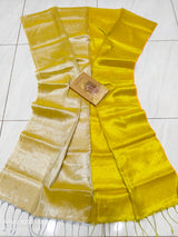 Raga mul tissue cotton dual shade saree