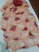 Chiffon butties shibori dye saree