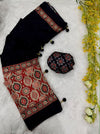 Ajrak latkan new model saree