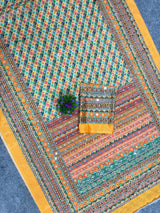 Laya celeb inspired ajrak saree budget friendly range
