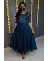 3 in 1 beautiful fully stitched gown in coat
