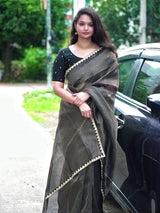 Trisha inspired soft oraganza saree