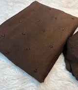 Coffee crush original beads buttis saree
