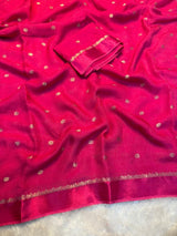 Jute silk viscose buttis saree