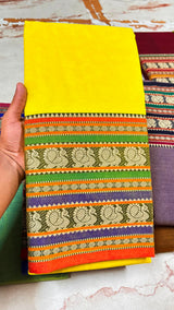 Narayanapeta Handloom cotton peacock Boarder saree