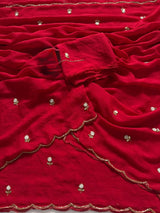 Rangoli handwork sunflower saree