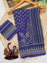 Kareena Kapoor inspired Premium georgette ajrak saree