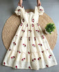 Mul Chanderi Embroidery Frock