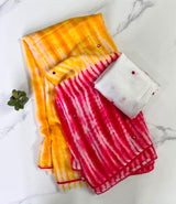Pure butter georgette saree