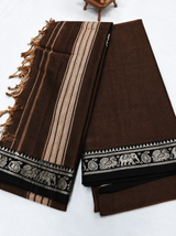Narayanpeta Elephant Peacock Small boarder dress material