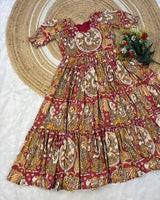 Muslin cotton kalamkari frocks