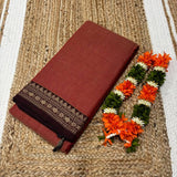 Narayanpeta Pure Cotton rudraksha boarder saree