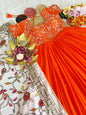 Trending partywear heavy maggam work anarkali set