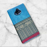 Narayanpeta Mercerised Cotton saree elephant boarder