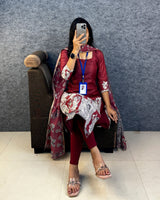 Kota fabric kurti 2pc set