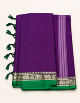 Narayanpeta Elephant Peacock Small boarder dress material