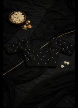 Meera Customised Georgette saree and heavy work blouse